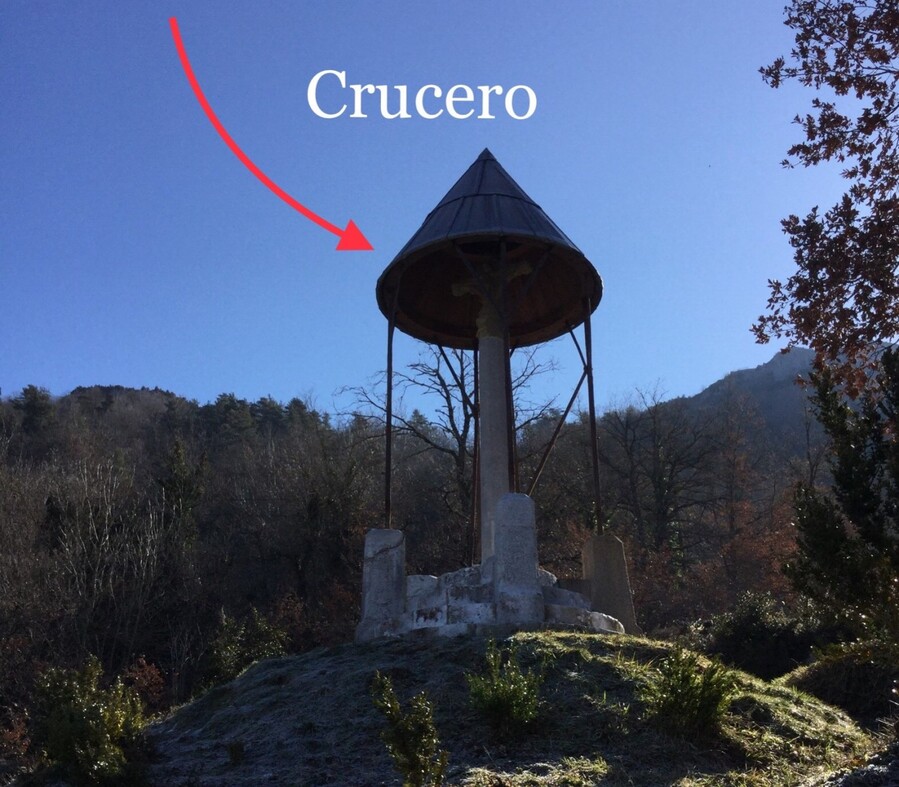 Punto de referencia desde Abaurrea Baja Punto de referencia desde Abaurrea Baja